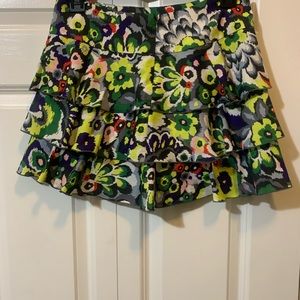 NWOT Armani Exchange Flower Layered Ruffled Mini Skirt